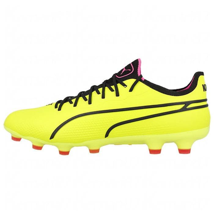 PUMA キング アルティメット HG/AG エレクトリックライム/ブラック/ポイズンピンク