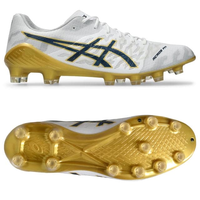asics DS LIGHT ACROS 3 ホワイト×ネイビー×ゴールド