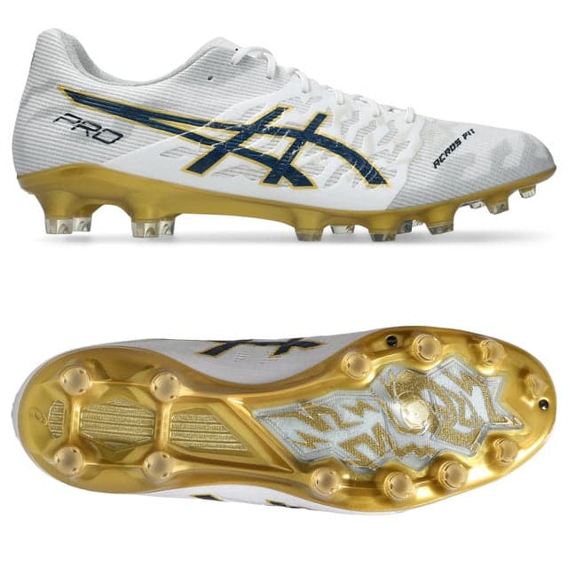 asics DS LIGHT ACROS プロ 3 ホワイト×ネイビー×ゴールド