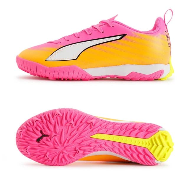 PUMA ウルトラ 6 プレイ TT + Mid ピンク×オレンジ×ブルー