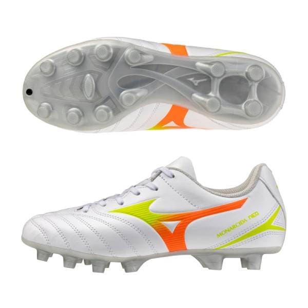 MIZUNO モナルシーダNEO3 セレクト Jr ホワイト×イエロー 54 シュース゛ シ゛ュニアスハ゜イク