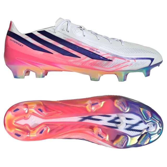 adidas F50 ハイパーファスト エリート FG ホワイト×パープル×ピンク