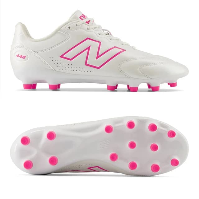 New Balance 442 Team HG V3 ウィズ:4E ホワイト×ピンク