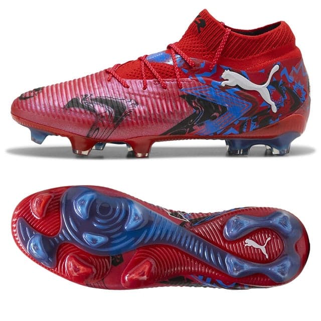 PUMA フューチャー 8 アルティメット PLAYMAKERS FG レッド×ブルー