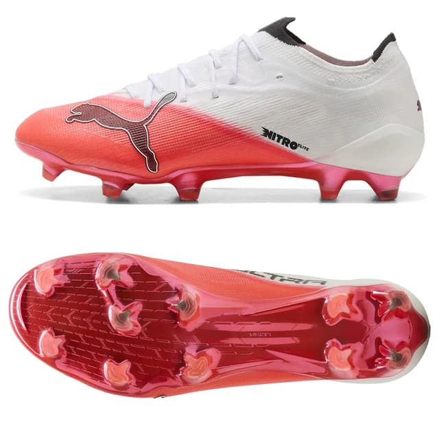 PUMA ウルトラ ニトロ 7 アルティメット FG レッド×ベージュ