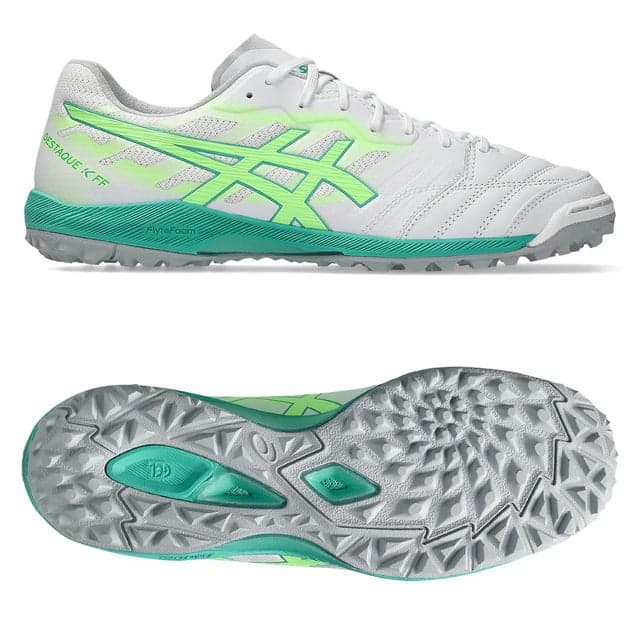 asics デスタッキ K FF TF ホワイト×グリーン