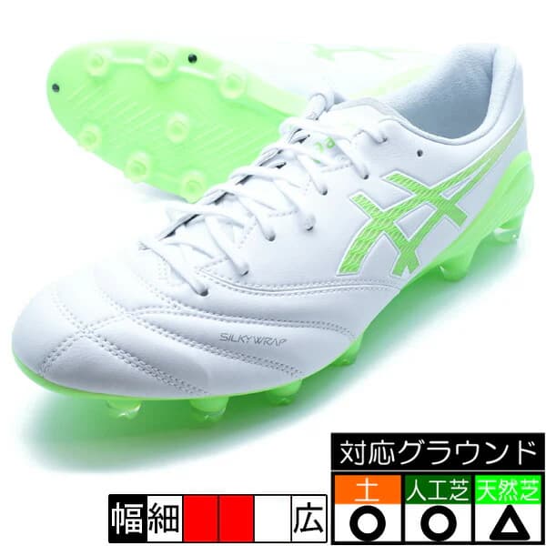 asics DS LIGHT X-FLY 6 ホワイト×グリーン GECKO 100