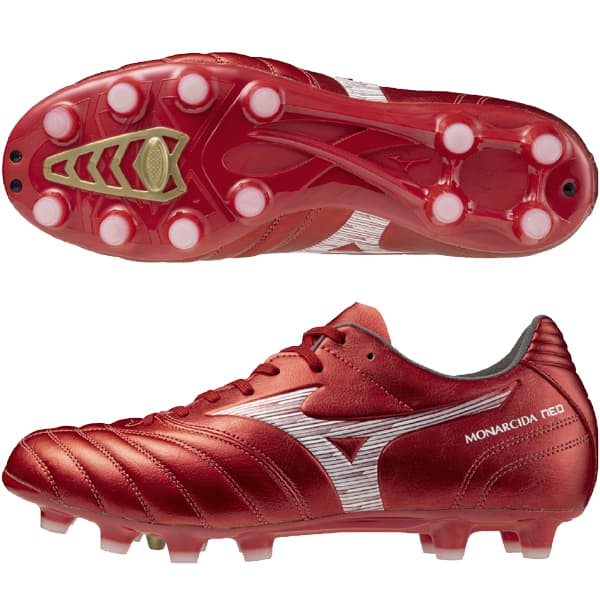MIZUNO モナルシーダ ネオ 3 ワイド プロ ルビーレッド×ホワイト