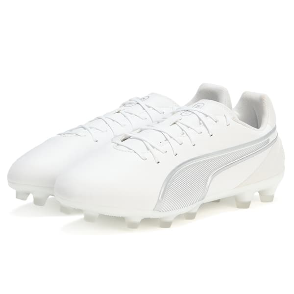 PUMA キング マッチ ワイド HG/AG マッチ ホワイト シルバー