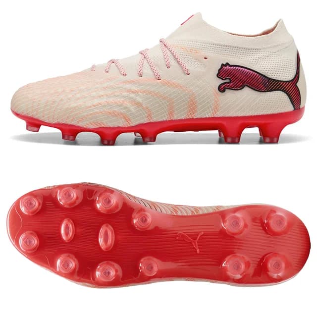 PUMA フューチャー 9 アルティメット HG/AG ベージュ×レッド