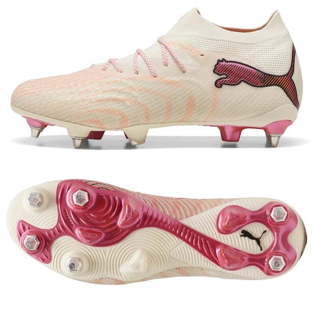 PUMA フューチャー 9 アルティメット MXSG ベージュ×レッド