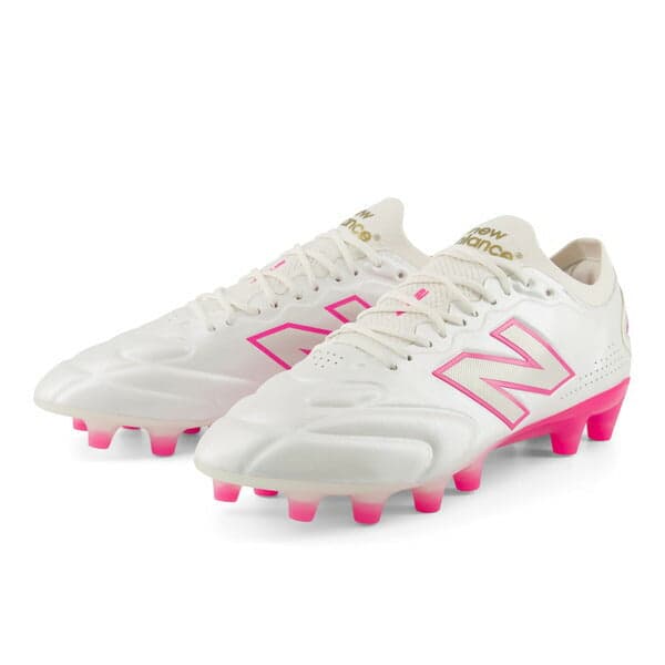New Balance 442 エリート Knit HG/AG V3 -2E ホワイト ピンク