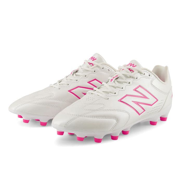New Balance 442 Team HG/AG V3 ワイド ホワイト×ピンク