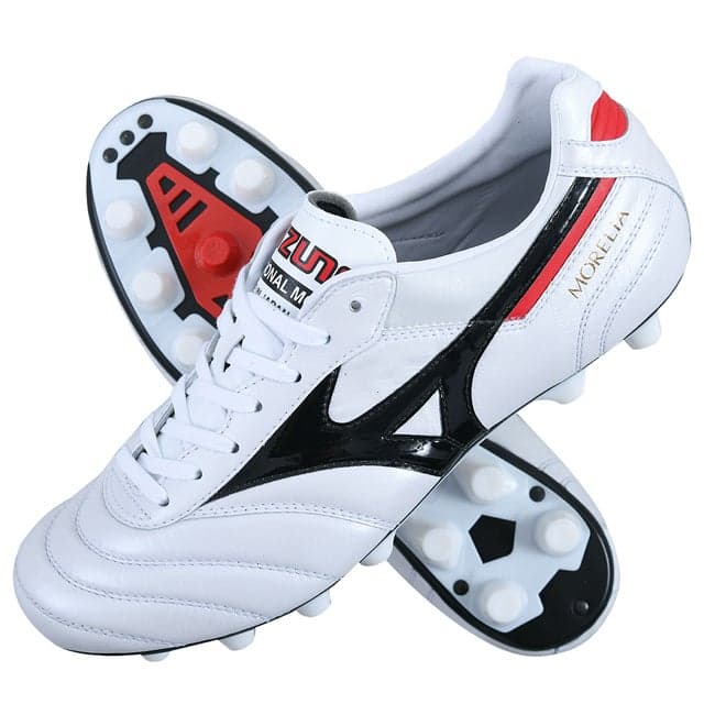 MIZUNO モレリア II JAPAN ショートタン/ノーマルステッチ ホワイト×ブラック