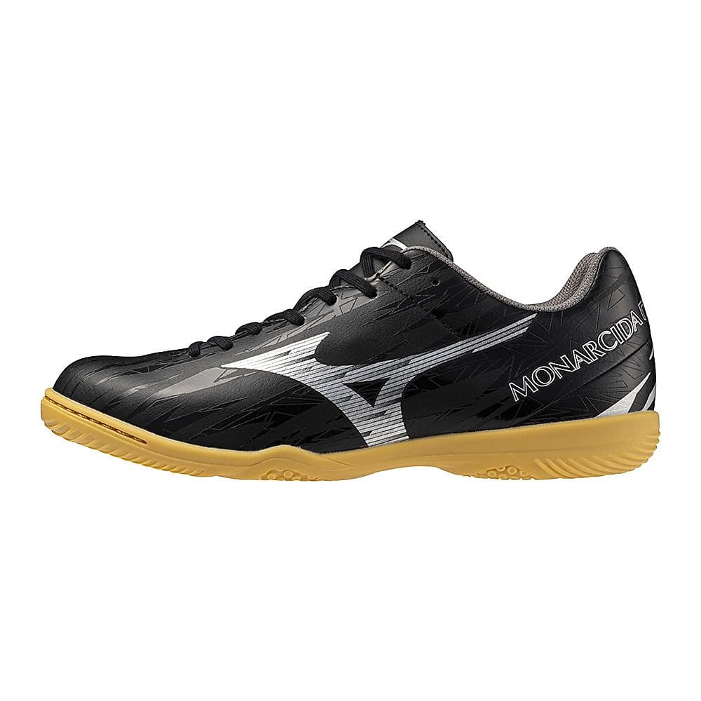 MIZUNO モナルシーダ ネオ サラ クラブ IN インドア フットサル 屋内 ブラック×シルバー (Q1GA242800)