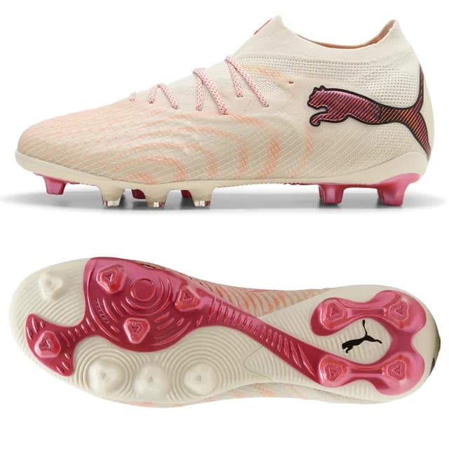 PUMA フューチャー 9 アルティメット AG ロングパイル ベージュ×レッド