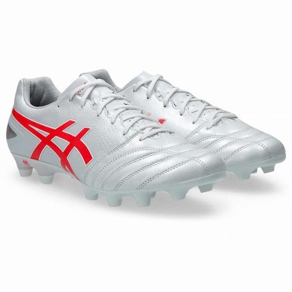 asics DSライト アドバンス ホワイト×フラッシュレッド ワイド