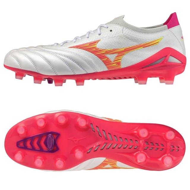 MIZUNO モレリアネオ 4 ベータ JAPAN ホワイト×ピンク