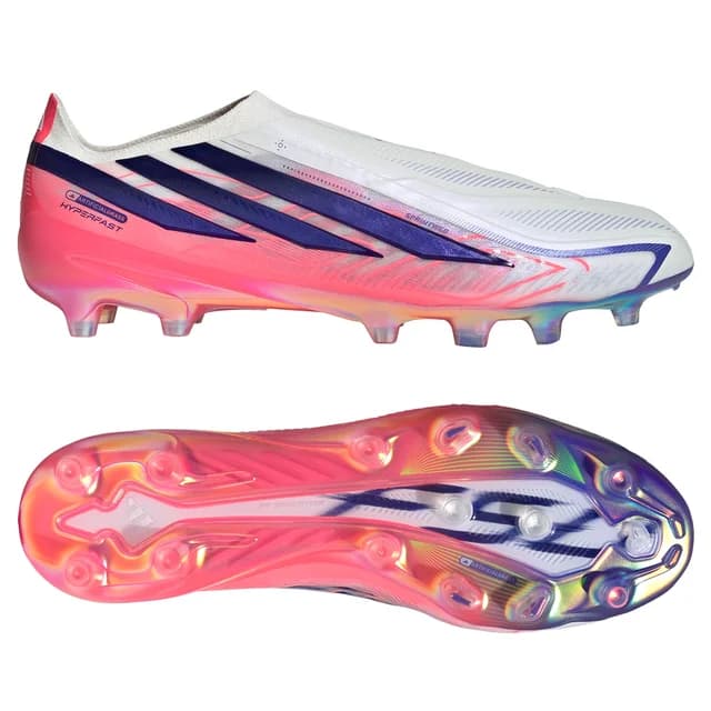 adidas F50 ハイパーファスト エリート AG ホワイト×パープル×ピンク