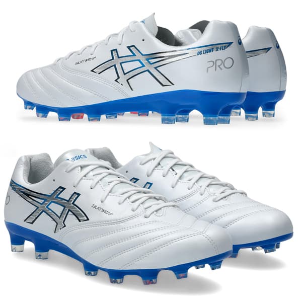 asics DS LIGHT X-FLY プロ 3 ホワイト/ELECTRIC ブルー